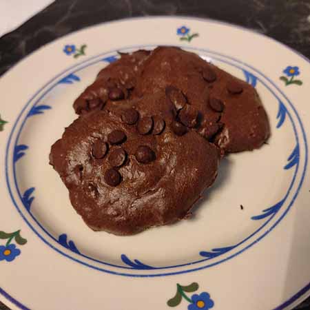 Biscotti cacao, avocado e burro di arachidi