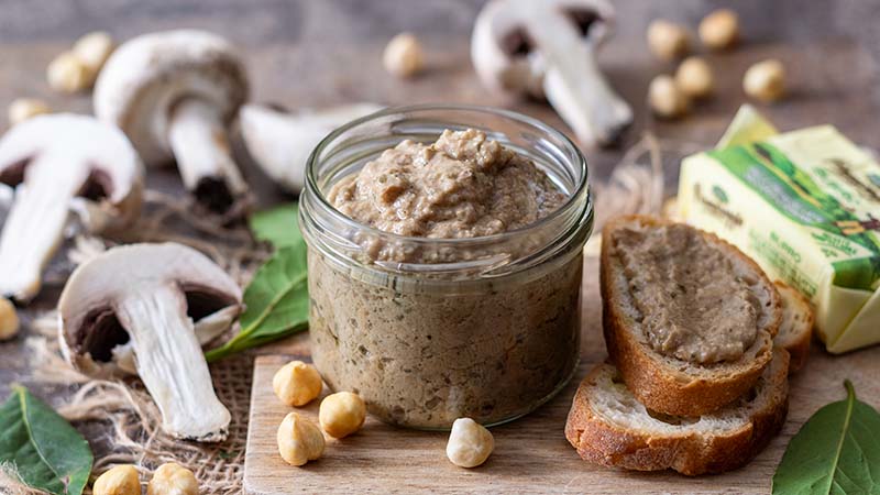 Crema di funghi per bruschette