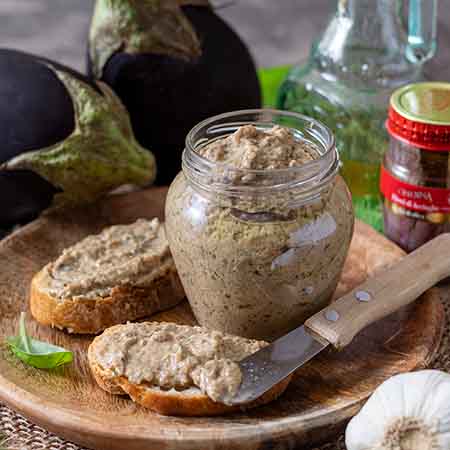 Crema di melanzane per bruschette