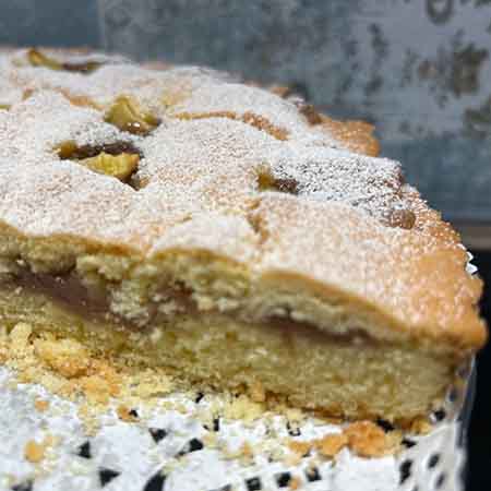 Crostata crema di castagne e mele