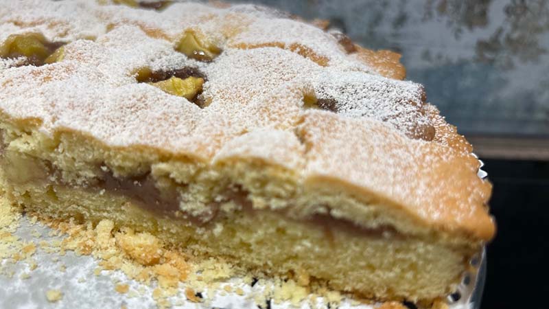 Crostata crema di castagne e mele