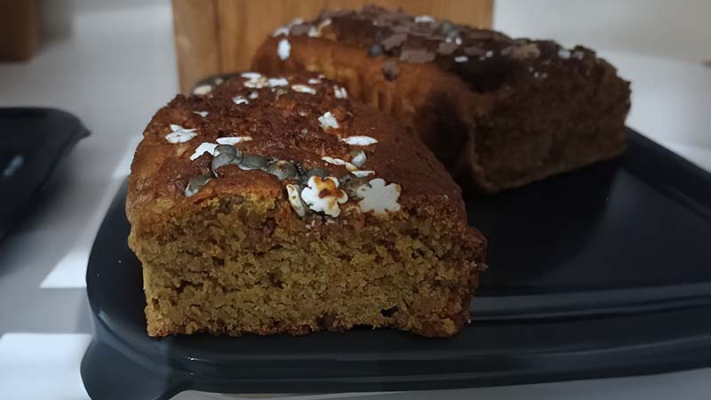 Plumcake alla zucca vegan e senza glutine