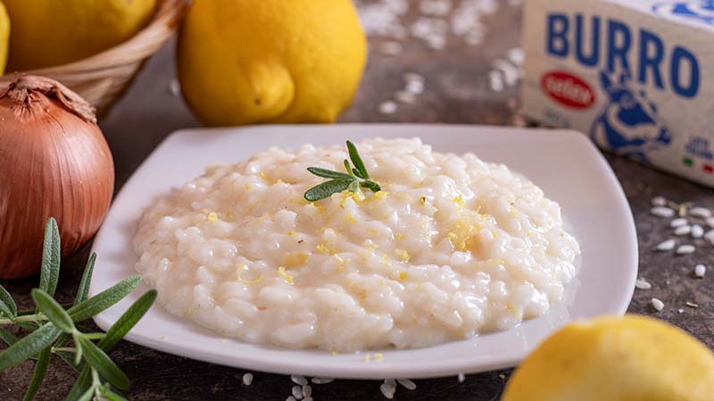 Risotto al limone e rosmarino