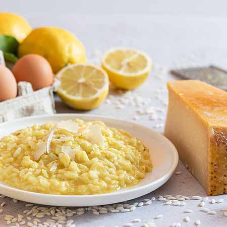 Risotto al limone e uova