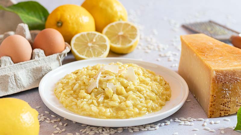 Risotto al limone e uova