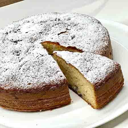 Torta yogurt greco, mele e marmellata